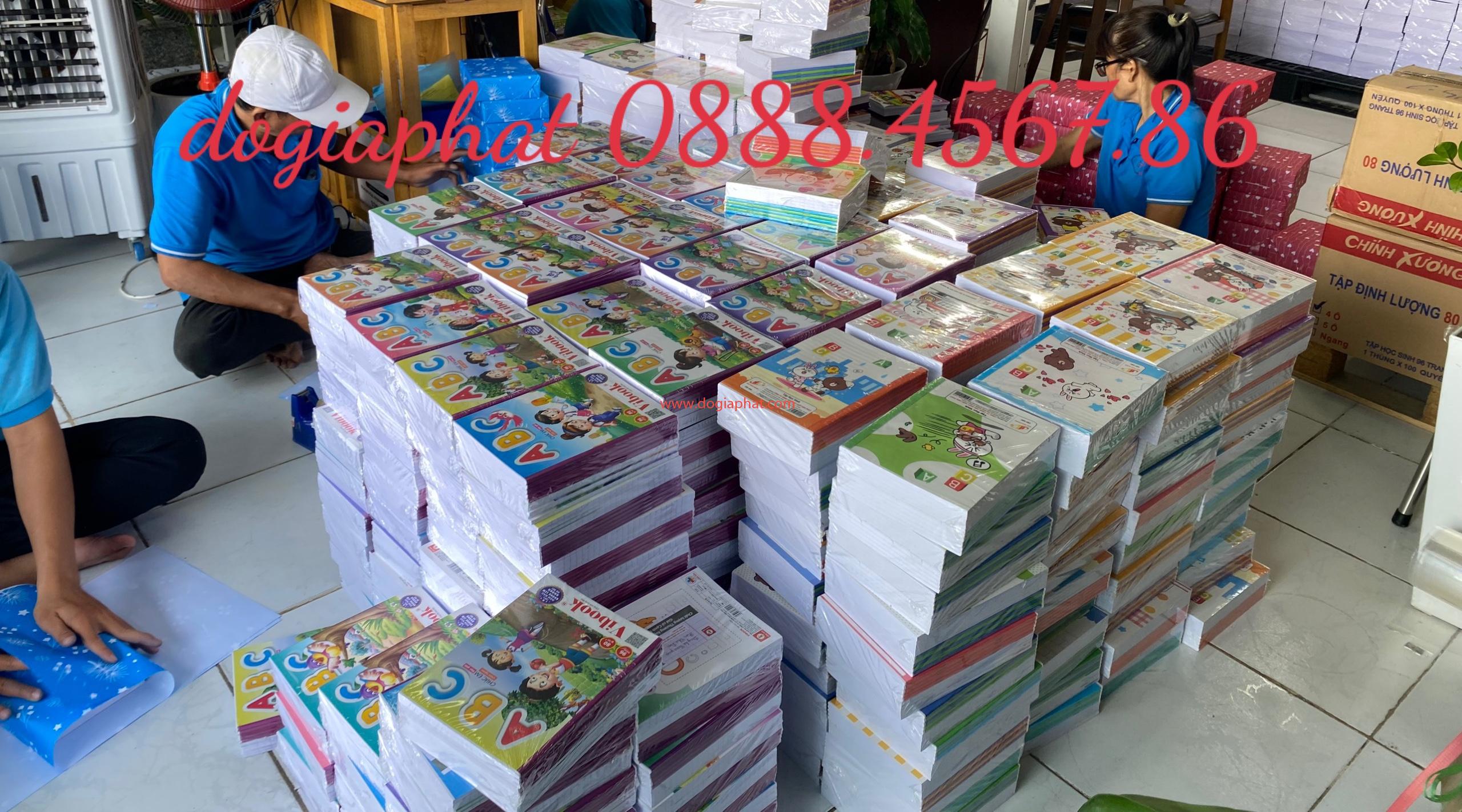 Tập học sinh in bìa quảng cáo