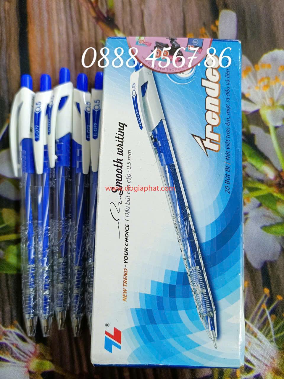 Bút bi TL 079 xanh, đỏ, đen 