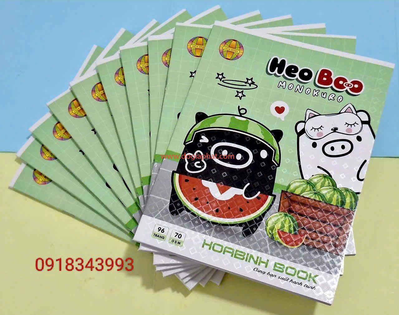 TẬP HỌC SINH HEOBOO HB 70GSM 96T GIÁ SỈ 