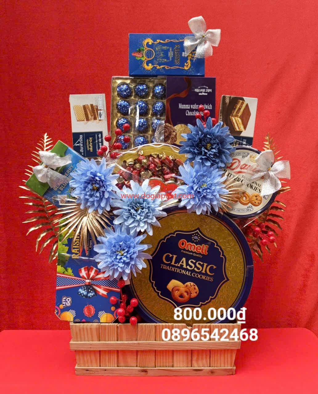GIỎ QUÀ TẾT GIÁ 800.000 VND (BAO VAT) 