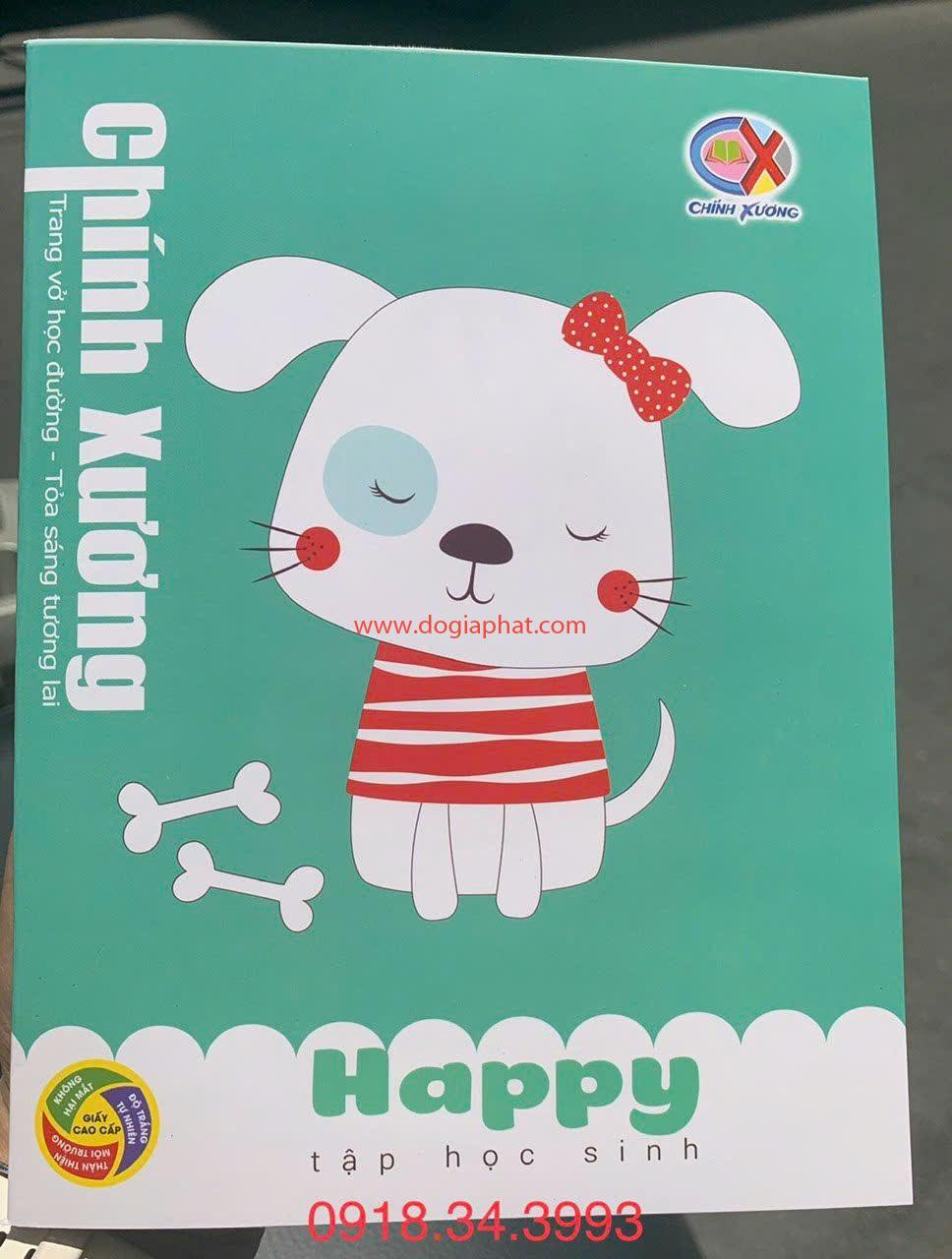 TẬP HỌC SINH HAPPY CHÍNH XƯƠNG 70 GSM