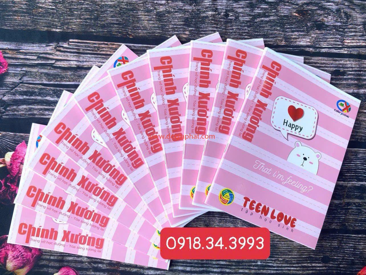 TẬP HỌC SINH TEEN LOVE CHÍNH XƯƠNG 70 GSM