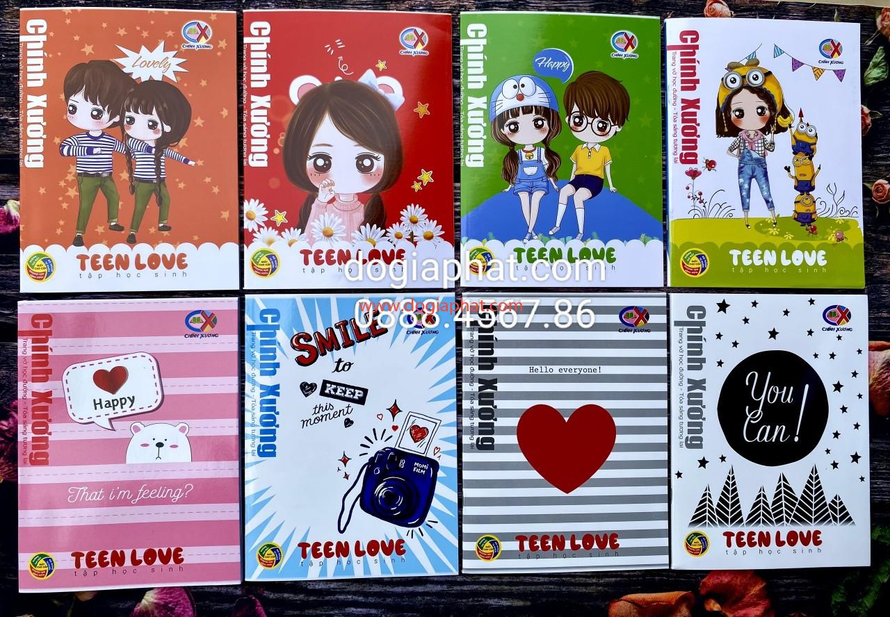 Tập học sinh Teen Love Chính Xương 96T
