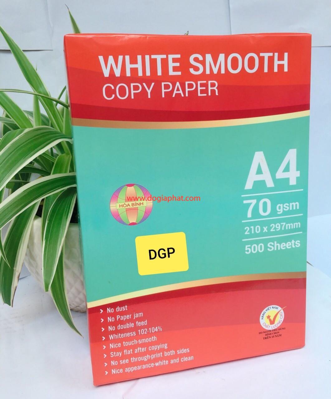 GIẤY IN WHITE SMOOTH A4 70