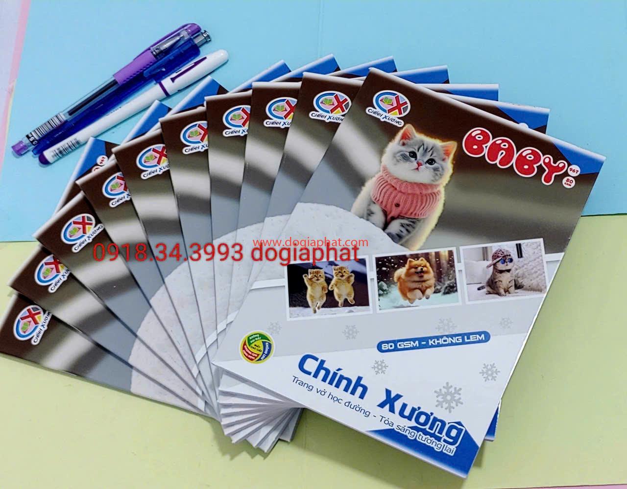 TẬP HỌC SINH BABY CHÍNH XƯƠNG 96 TRANG GIÁ SỈ 