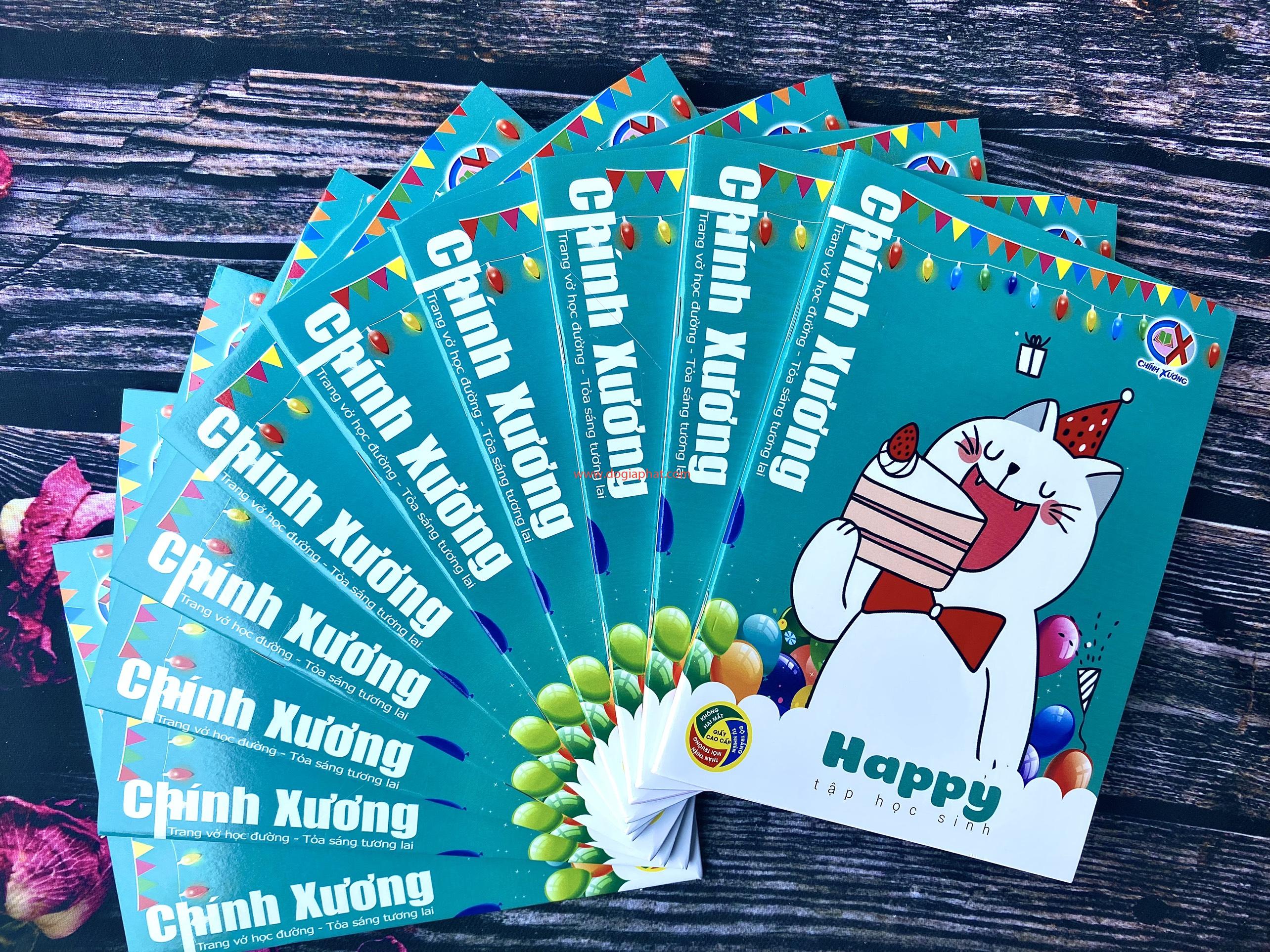 TẬP HỌC SINH HAPPY CHÍNH XƯƠNG 70 GSM