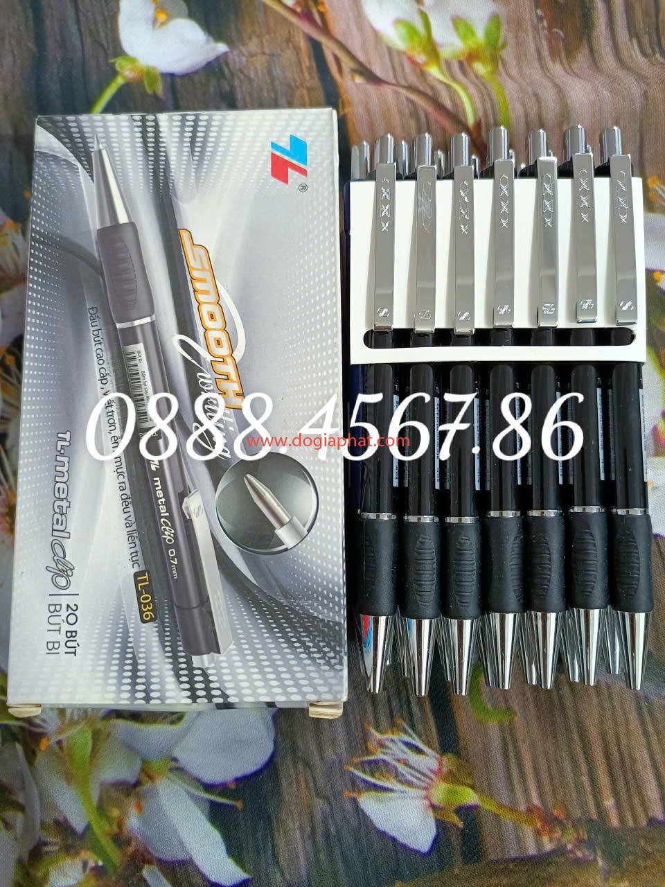 Bút bi TL 036 xanh, đỏ, đen 
