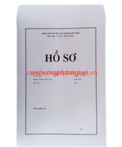 Bao hồ sơ trắng A4 có chữ