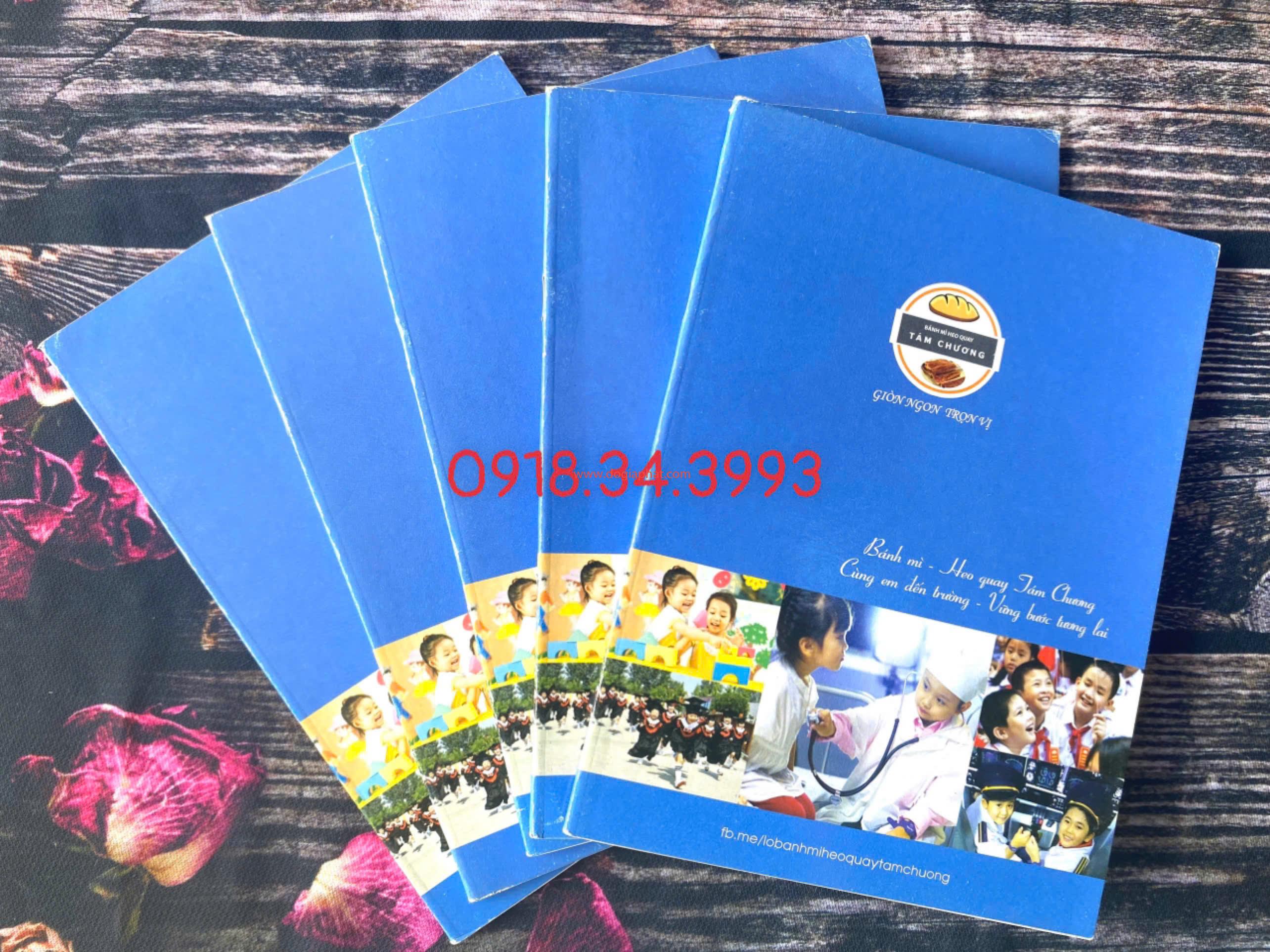 SẢN XUẤT TẬP HỌC SINH QUẢNG CÁO, KHUYẾN MÃI 