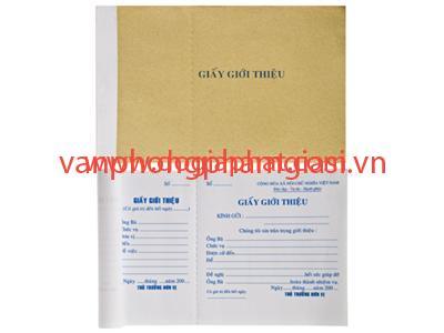 Giấy giới thiệu 30 tờ 1 liên